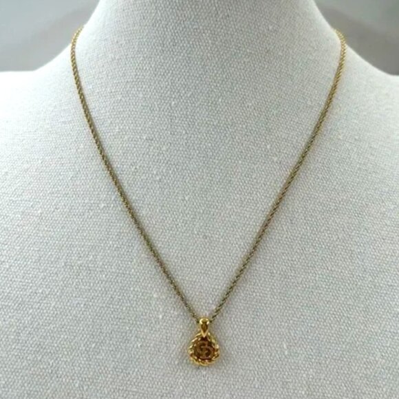 Christian Dior CD Vintage Logo Necklace - Picture 1 of 3